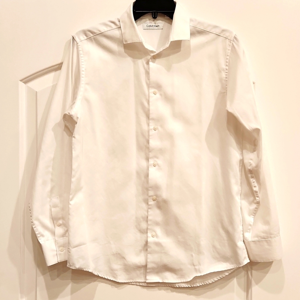 Calvin Klein Husky Button Down Shirt size L 14/16